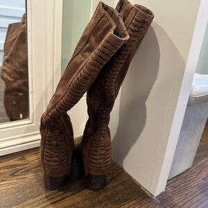 Stylish Brown Over the Knee Boots